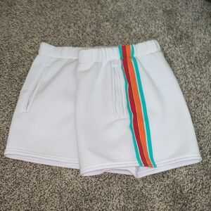 White Fleece Booty Shorts No Boundaries BRAND NEW NEVER WORN
